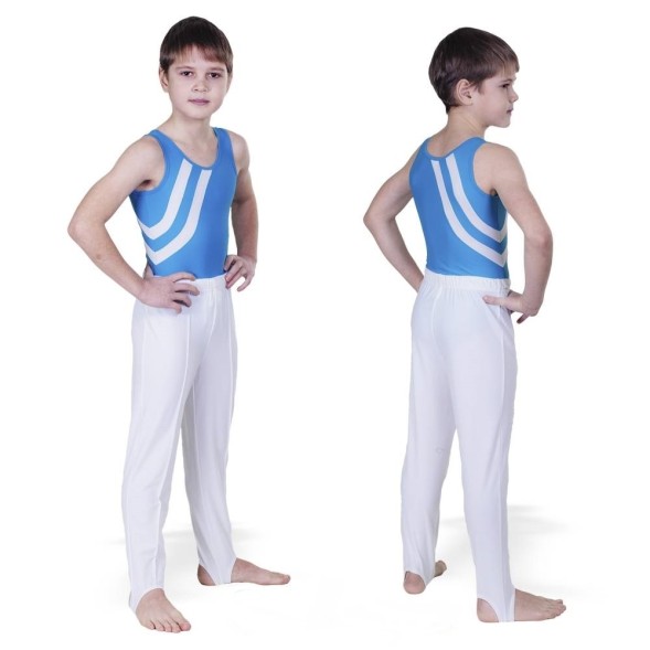 Гимнастическое трико.  Белое. РФ.