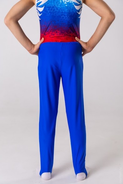 Гимнастическое трико.  Василек. РФ. С силиконовой лентой. 