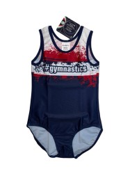 Купальник гимнастический. Мужской. "#gymnastics" . Окантовка - василёк.