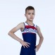 Купальник гимнастический. Мужской. &quot;#gymnastics&quot; . Темно-синий.