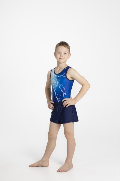 Купальник гимнастический. Мужской. &quot;Молнии&quot;.  