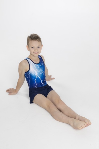 Купальник гимнастический. Мужской. &quot;Молнии&quot;.  