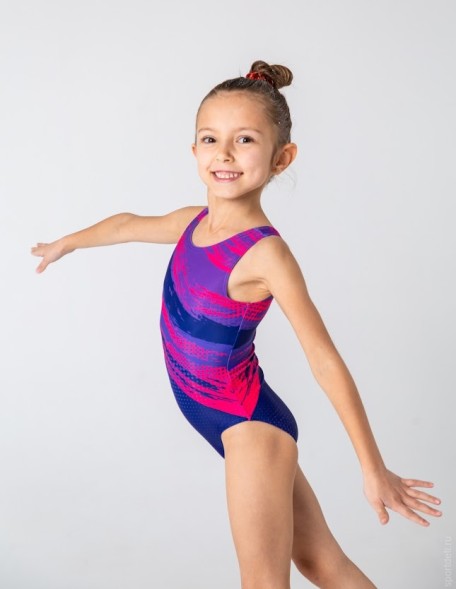 Гимнастический купальник Вихрь. Фиолетовый