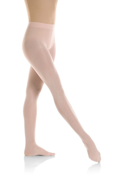 Трико (колготки) для хореографии. Цвет -  розовый. С отверстием на стопе.