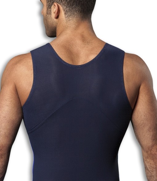 Комплект гимнастический "ADIDAS" (купальник и синие шорты).  AM 1377 ROY.