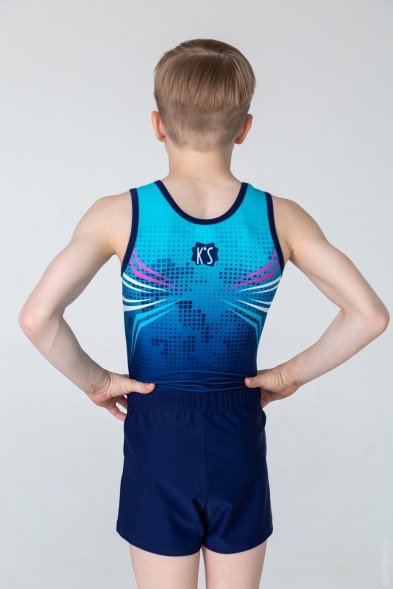 Купальник гимнастический мужской &quot;Форвард&quot;. Темно-синий.