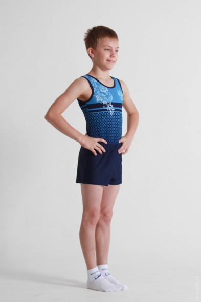 Гимнастический купальник &quot;Россия (узоры)&quot;. Мужской. 