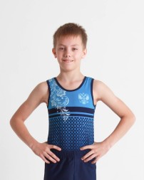 Гимнастический купальник &quot;Россия (узоры)&quot;. Мужской. 