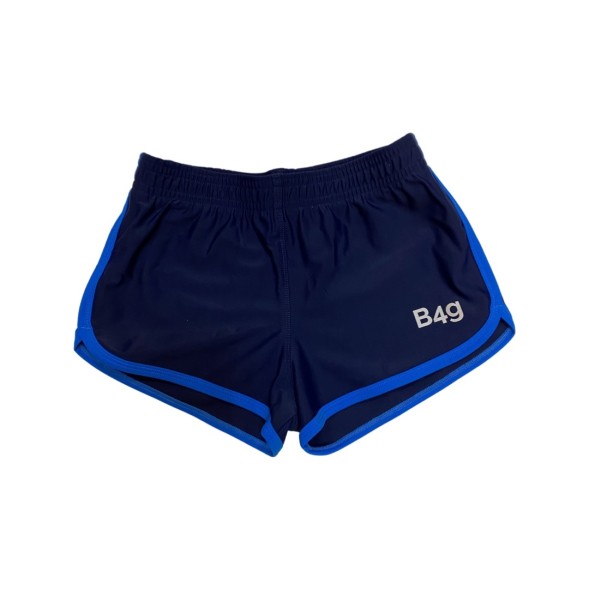 Шорты спортивные. Темно-синие. Окантовка голубая.