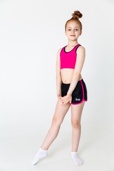 Комплект (Топ+шорты). Розовый