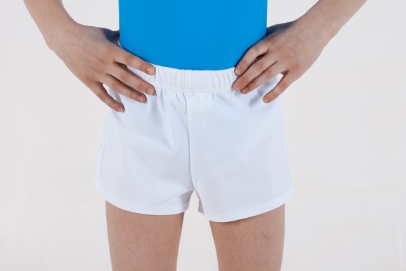 Шорты гимнастические, мужские. Белые. 