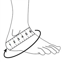 Голеностоп с закрытой пяткой. 1 пара.