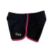 Шорты спортивные. Черные. Окантовка розовая. 