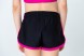 Шорты спортивные. Черные. Окантовка розовая. 