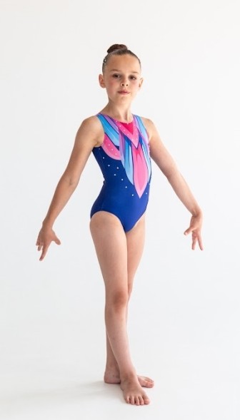 Гимнастический купальник Жар-птица. Фиолетовый.