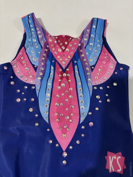 Гимнастический купальник Жар-птица. Фиолетовый.