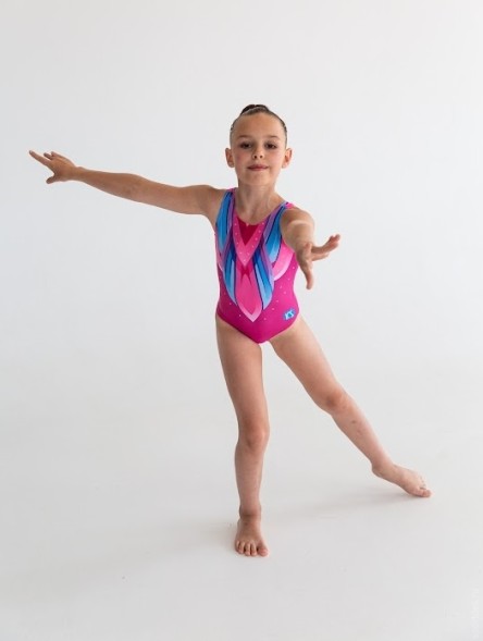 Гимнастический купальник Жар-птица. Розовый