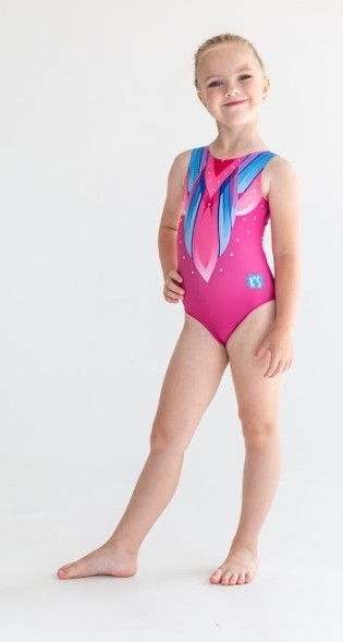 Гимнастический купальник Жар-птица. Розовый