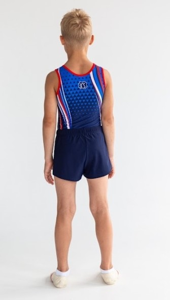 Купальник гимнастический. Мужской. &quot;Волна&quot;.  Темно-синий