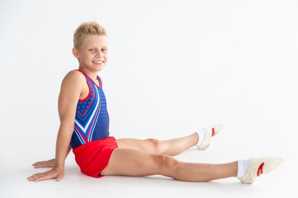 Купальник гимнастический. Мужской. &quot;Волна&quot;.  Темно-синий