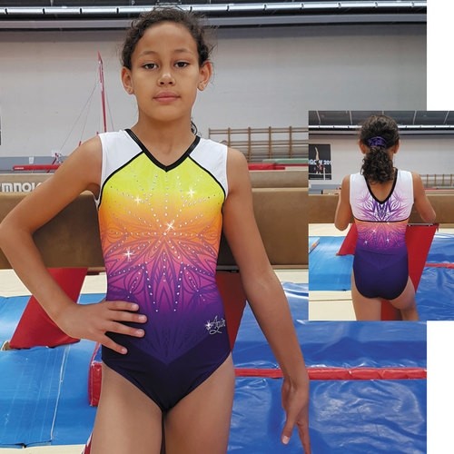 Гимнастический купальник для выступлений. Арт.  1612 Рост 152-158