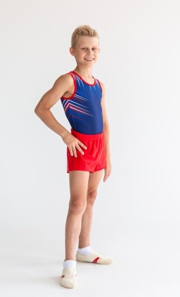 Купальник гимнастический. Мужской. &quot;Стрела&quot;.  Темно-синий 