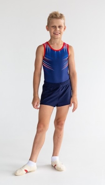 Купальник гимнастический. Мужской. &quot;Стрела&quot;.  Темно-синий 