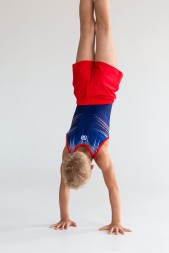 Купальник гимнастический. Мужской. &quot;Стрела&quot;.  Темно-синий 