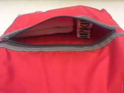 Мешочек для гимнастических накладок и для мелочей &quot;Спортивная гимнастика&quot;.   Красный. Женский.