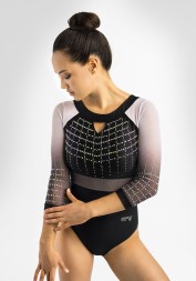 Гимнастический купальник для выступлений. RUTH/1 Арт. 11969.09/1/01 Рост 152