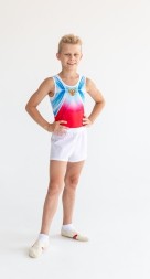 Купальник гимнастический мужской &quot;Воздух&quot;. Красный