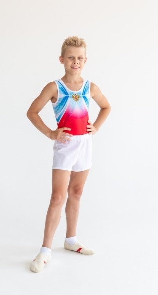 Купальник гимнастический мужской &quot;Воздух&quot;. Красный