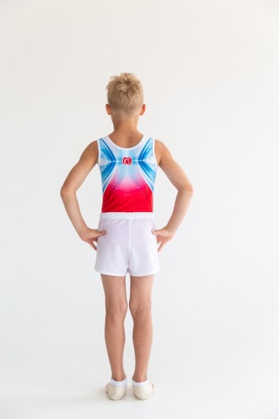 Купальник гимнастический мужской &quot;Воздух&quot;. Красный