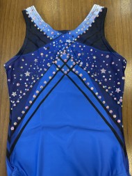 Гимнастический купальник &quot;К звёздам!&quot; Синий