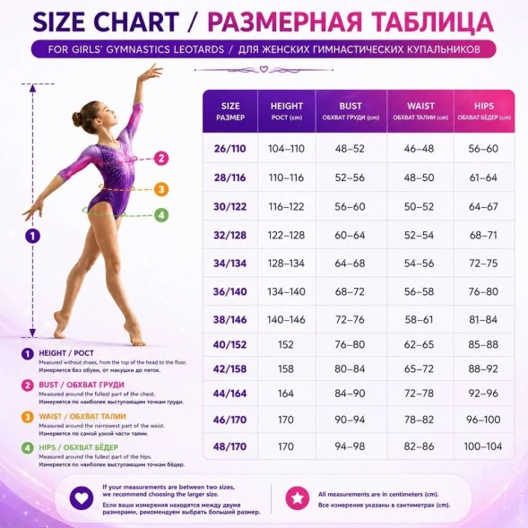 Гимнастический купальник "К звёздам!" Синий