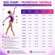 Гимнастический купальник Астра. Розовый/голубой