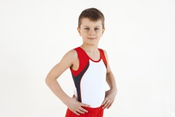 Гимнастический купальник. Мужской. "Победа" с серой вставкой. Размер 40 рост 152