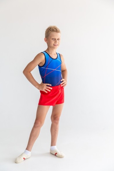 Купальник гимнастический мужской "Заря /2". Синий