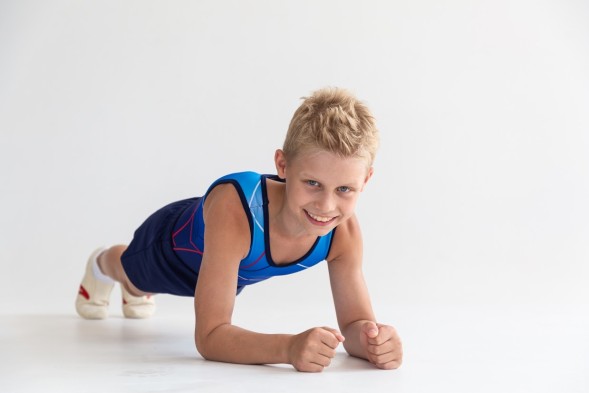 Купальник гимнастический мужской "Заря /2". Синий