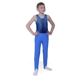 Гимнастическое трико. Голубое.