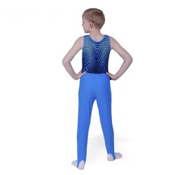 Гимнастическое трико. Голубое.