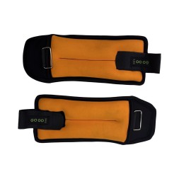 Утяжелители по 0,5 кг. 1 пара. Оранжевый/черный