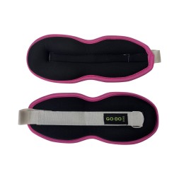 Утяжелители по 0,5 кг. 1 пара. Черный/розовый