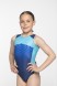 Гимнастический купальник Электра. Голубой