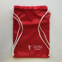 Мешочек - рюкзачок &quot;Гимнастика&quot;. Красный.
