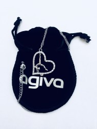 Кулон &quot;Гимнастка и сердечко&quot;.