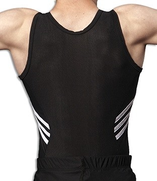 Комплект  гимнастический adidas (купальник и черные шорты). Арт.AM 1376 BK