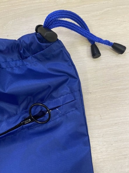 Мешочек для гимнастических накладок и для мелочей &quot;Гимнастка&quot;.  Синий