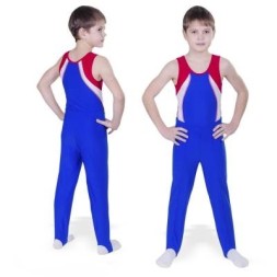 Гимнастический купальник. Мужской. "Победа". Василек.