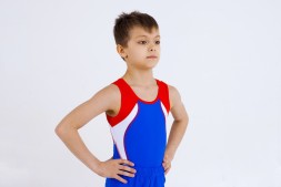 Гимнастический купальник. Мужской. "Победа". Василек.